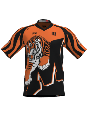 Podiumwear Men's Silver Short Sleeve MTB Jersey - New Fabric 2025!