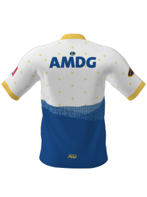 Podiumwear Men's Silver Short Sleeve MTB Jersey - New Fabric 2025!