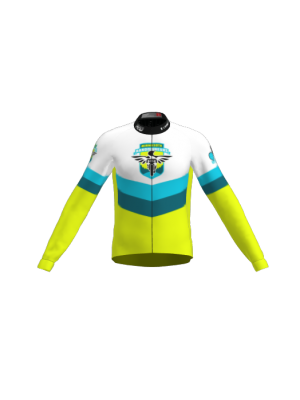 Podiumwear Men's Gold Merino Wool Long Sleeve Jersey