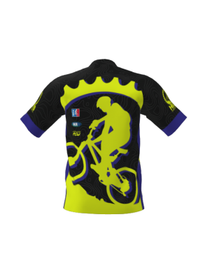 Podiumwear Men's Silver Short Sleeve MTB Jersey - New Fabric 2025!
