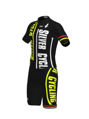 Podiumwear Men's Short Sleeve Skinsuit with Pockets