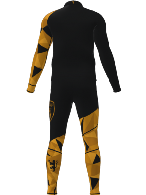 Podiumwear Unisex Gold Two-Piece Race Suit