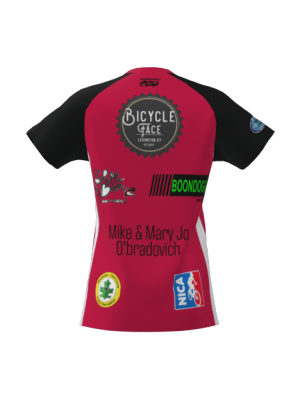 Podiumwear Women's Silver Short Sleeve MTB Jersey - NEW FABRIC 2025!