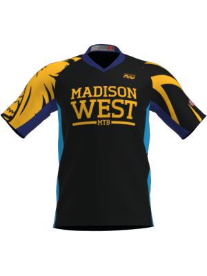 Podiumwear Men's Silver Short Sleeve MTB Jersey - New Fabric 2025!