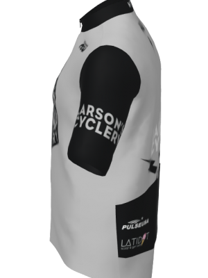 Podiumwear Men's Silver Full Zip Jersey