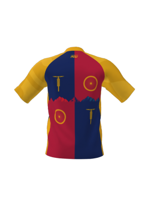 Podiumwear Men's Silver Short Sleeve MTB Jersey - New Fabric 2025!