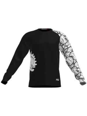 Podiumwear Unisex Silver Long Sleeve Tech Tee