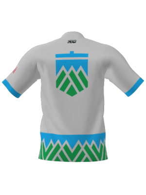 Podiumwear Men's Silver Short Sleeve MTB Jersey - New Fabric 2025!