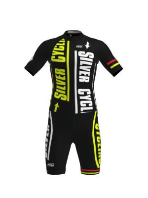 Podiumwear Men's Short Sleeve Skinsuit with Pockets