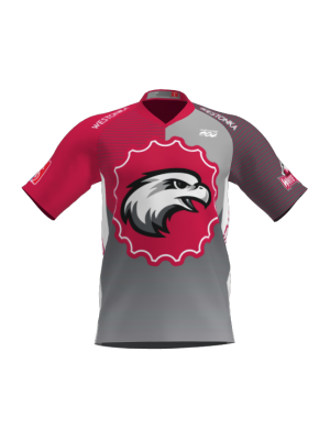 Podiumwear Men's Silver Short Sleeve MTB Jersey - New Fabric 2025!