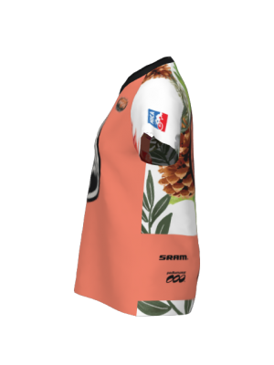 Podiumwear Women's Silver Short Sleeve MTB Jersey - NEW FABRIC 2025!