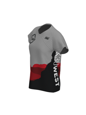 Podiumwear Women's Silver Short Sleeve MTB Jersey - NEW FABRIC 2025!