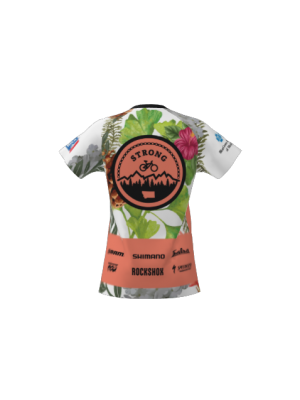 Podiumwear Women's Silver Short Sleeve MTB Jersey - NEW FABRIC 2025!