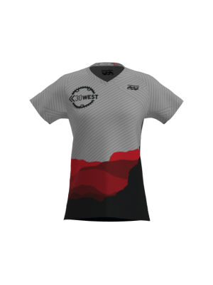 Podiumwear Women's Silver Short Sleeve MTB Jersey - NEW FABRIC 2025!