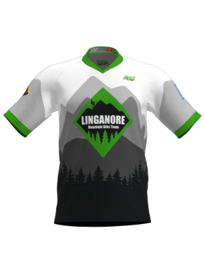 Podiumwear Men's Silver Short Sleeve MTB Jersey - New Fabric 2025!
