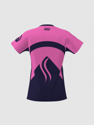 Podiumwear Women's Silver Short Sleeve MTB Jersey - NEW FABRIC 2025!