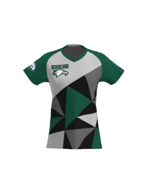 Podiumwear Women's Silver Short Sleeve MTB Jersey - NEW FABRIC 2025!