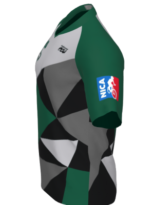 Podiumwear Men's Silver Short Sleeve MTB Jersey - New Fabric 2025!