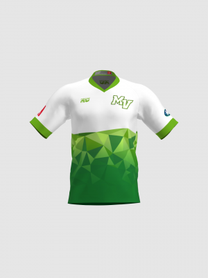 Podiumwear Men's Silver Short Sleeve MTB Jersey - New Fabric 2025!