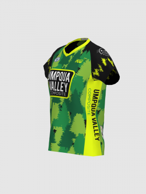 Podiumwear Women's Silver Short Sleeve MTB Jersey - NEW FABRIC 2025!