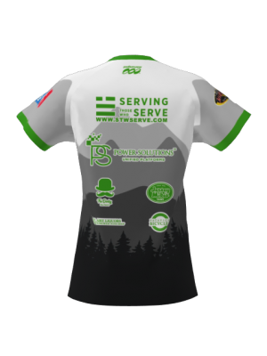Podiumwear Women's Silver Short Sleeve MTB Jersey - NEW FABRIC 2025!