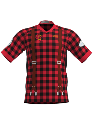 Podiumwear Men's Silver Short Sleeve MTB Jersey - New Fabric 2025!