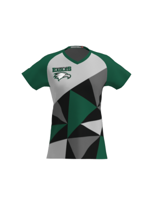 Podiumwear Women's Silver Short Sleeve MTB Jersey - NEW FABRIC 2025!