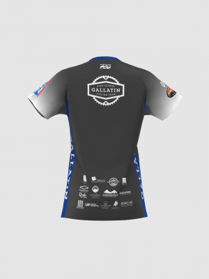 Podiumwear Women's Silver Short Sleeve MTB Jersey - NEW FABRIC 2025!