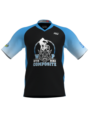 Podiumwear Men's Silver Short Sleeve MTB Jersey - New Fabric 2025!