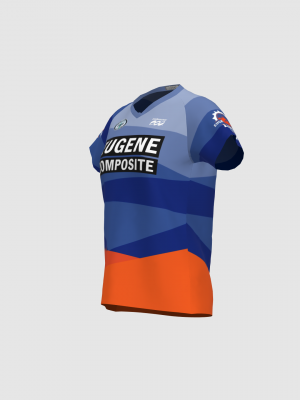 Podiumwear Women's Silver Short Sleeve MTB Jersey - NEW FABRIC 2025!