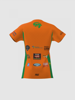 Podiumwear Women's Silver Short Sleeve MTB Jersey - NEW FABRIC 2025!