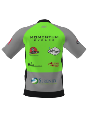 Podiumwear Men's Silver Short Sleeve MTB Jersey - New Fabric 2025!