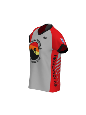 Podiumwear Women's Silver Short Sleeve MTB Jersey - NEW FABRIC 2025!