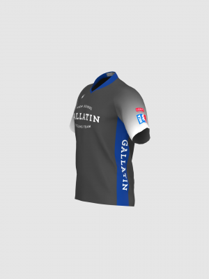 Podiumwear Men's Silver Short Sleeve MTB Jersey - New Fabric 2025!