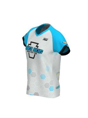Podiumwear Women's Silver Short Sleeve MTB Jersey - NEW FABRIC 2025!
