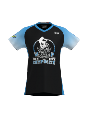 Podiumwear Women's Silver Short Sleeve MTB Jersey - NEW FABRIC 2025!