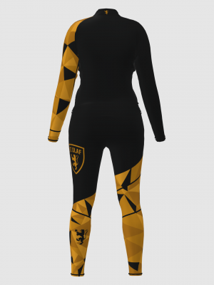 Podiumwear Women's Gold Two-Piece Race Suit