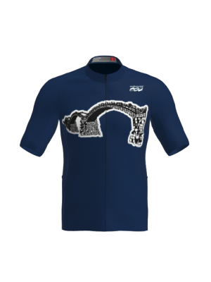 Podiumwear Men's Silver Full Zip Jersey