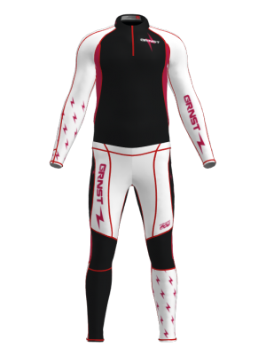Podiumwear Unisex Gold Two-Piece Race Suit