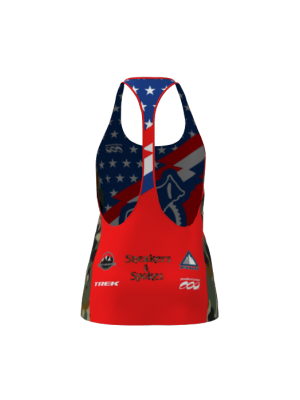 Podiumwear Women's Singlet (Nordic Skiing) Back View