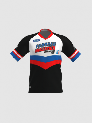 Podiumwear Men's Silver Short Sleeve MTB Jersey - New Fabric 2025!