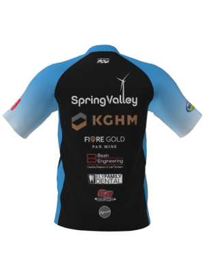 Podiumwear Men's Silver Short Sleeve MTB Jersey - New Fabric 2025!