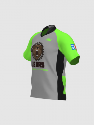 Podiumwear Men's Silver Short Sleeve MTB Jersey - New Fabric 2025!