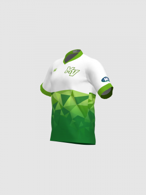 Podiumwear Men's Silver Short Sleeve MTB Jersey - New Fabric 2025!