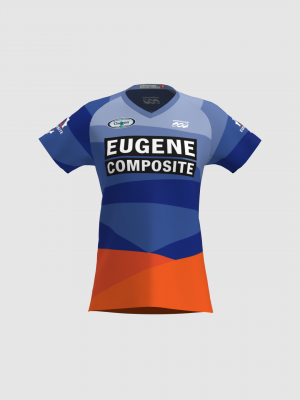 Podiumwear Women's Silver Short Sleeve MTB Jersey - NEW FABRIC 2025!