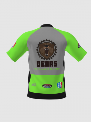 Podiumwear Men's Silver Short Sleeve MTB Jersey - New Fabric 2025!