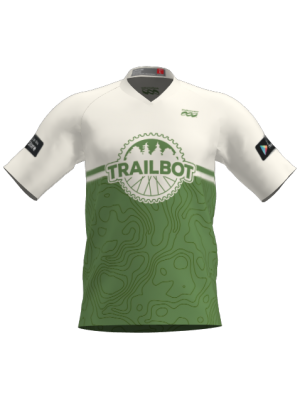 Podiumwear Men's Silver Short Sleeve MTB Jersey - New Fabric 2025!