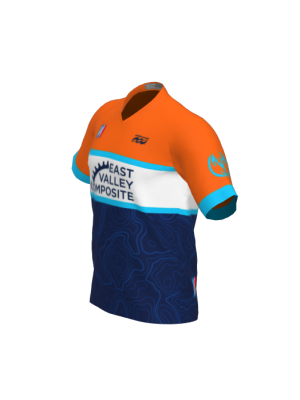 Podiumwear Men's Silver Short Sleeve MTB Jersey - New Fabric 2025!