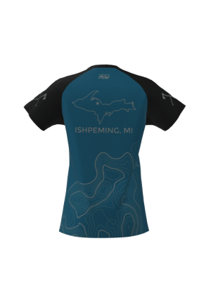 Podiumwear Women's Silver Short Sleeve MTB Jersey - NEW FABRIC 2025!