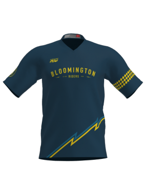Podiumwear Men's Silver Short Sleeve MTB Jersey - New Fabric 2025!